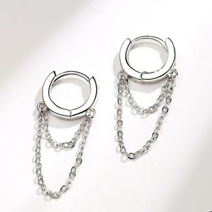 ⛓ Hoop Chain Sleeper Earrings